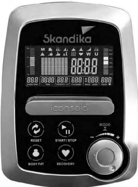 Skandika Cardiocross Carbon Pro II - Bedienung des Trainingscomputers - 1
