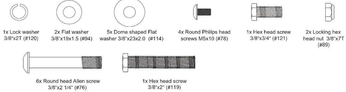 Skandika Cardiocross Carbon Pro II - Assembly set check list - 1