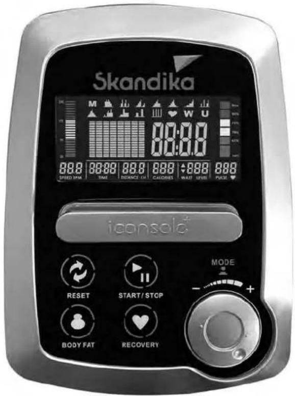 Skandika Cardiocross Carbon Pro II - Fonctionnement de l'ordinateur d'entraînement - 1