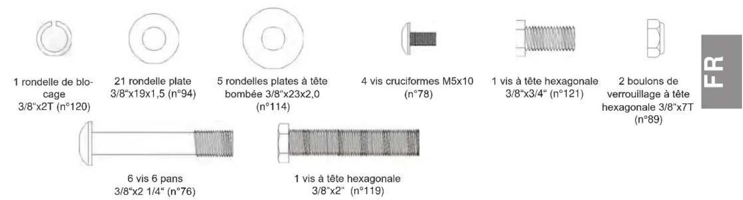 Skandika Cardiocross Carbon Pro II - Liste de vérification des éléments de montage - 1