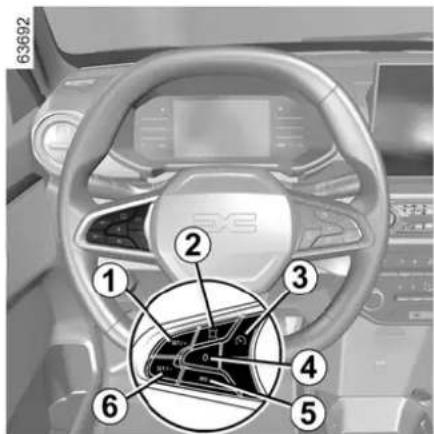 DACIA Nouvelle Spring - Commandes - 1