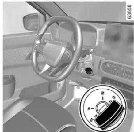 DACIA Nouvelle Spring - Position « Stop et blocage de direction » St - 1