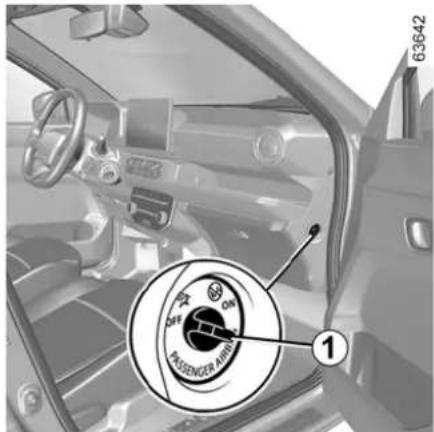DACIA Nouvelle Spring - Désactivation de l'airbag frontal du passager - 1