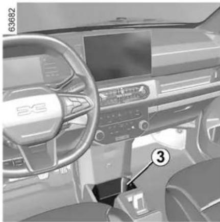 DACIA Nouvelle Spring - Rangement de console centrale 3 - 1