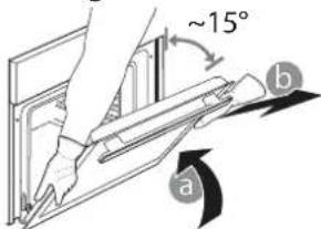 WHIRLPOOL AKZ9S 8220 FB - REMOVING AND REFITTING THE DOOR - 2