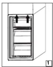 WHIRLPOOL W9 931A B H - Removing the freezer drawer container - 1