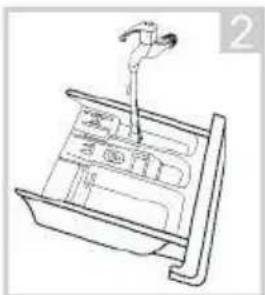 EDESA EWF-10500 WH - Nettoyer le bac à détergent - 2