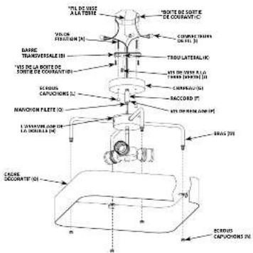 WESTINGHOUSE Bexar 6125700 - INSTRUCTIONS D'ASSEMBLAGE DE L'APPAREIL D'ÉCLAIRAGE - 1