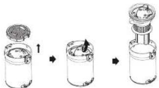 Concept VP6150 - FILTER DISASSEMBLY - 1
