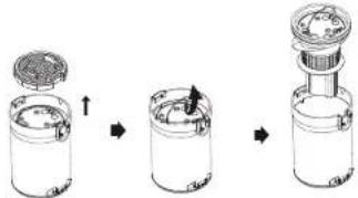 Concept VP6150 - DEMONTAGE DES FILTERS - 1