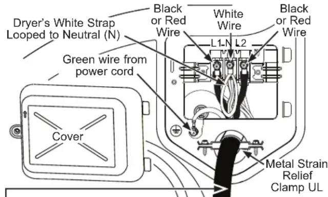GE PFD95GSPWGN - CONNECTING DRYER USING 4-WIRE CONNECTION (MUST BE USED FOR MOBILE HOME INSTALLATION) - 1
