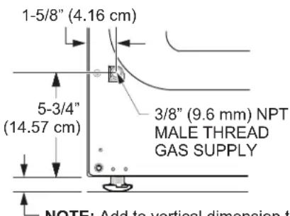 GE PFD95ESPWGN - DRYER GAS SUPPLY CONNECTION - 1