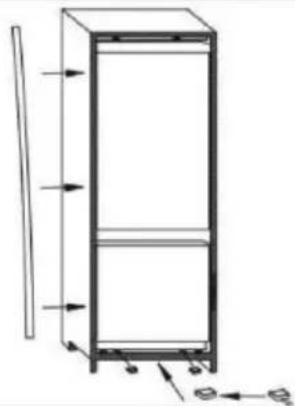 NODOR NorFrost TUNDRA TNF 177 BI SL - Installationsanleitung (Schiebescharnier) - 5