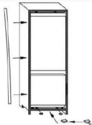 NODOR NorFrost TUNDRA TNF 177 BI SL - Installation Instruction (sliding hinge) - 5