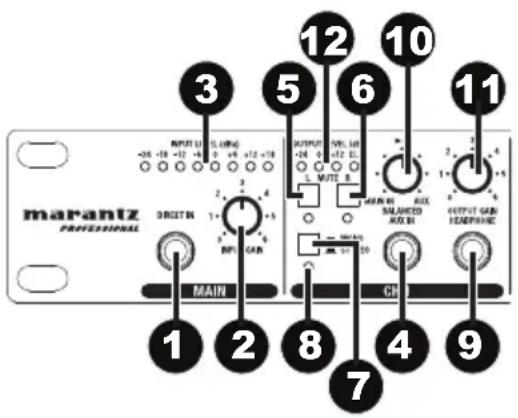 MARANTZ RHA6 - Panneau avant - 1