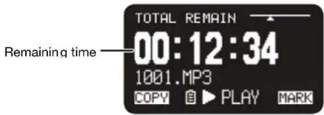MARANTZ PMD561 - Remain Time - 1