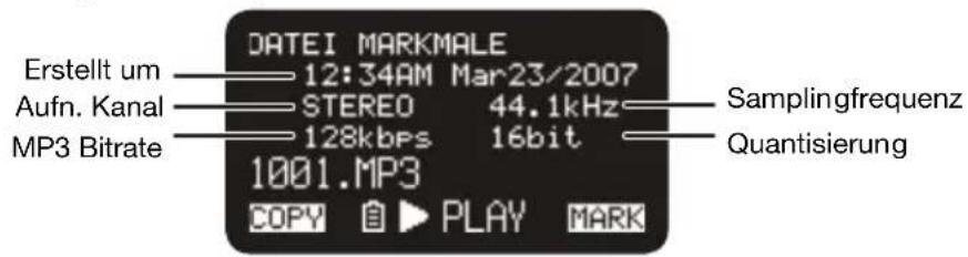 MARANTZ PMD561 - File Properties (Dateieigenschaften) - 1