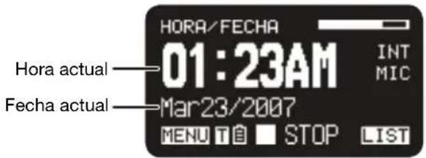 MARANTZ PMD561 - Hora/fecha actuales - 1