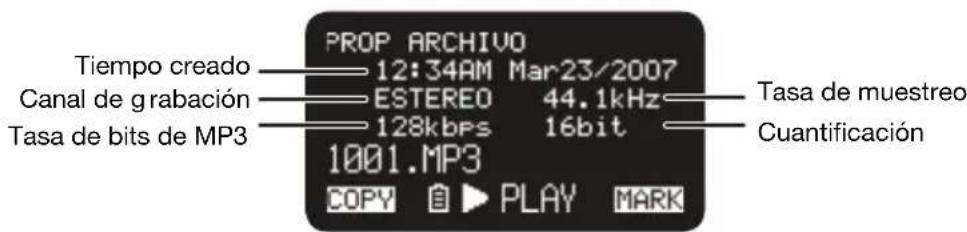MARANTZ PMD561 - Propiedades del archivo - 1