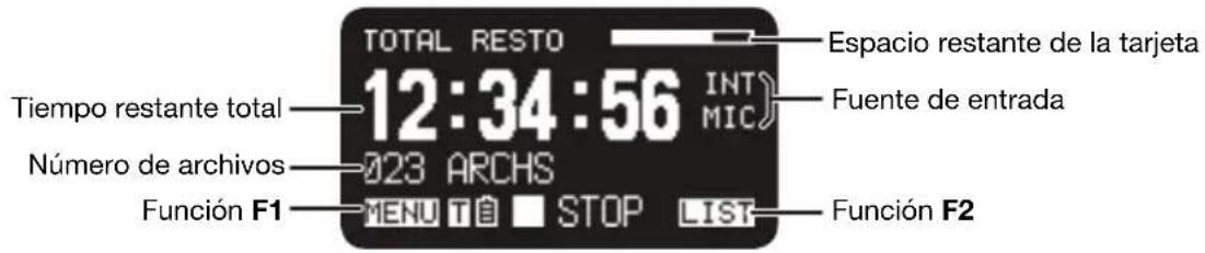MARANTZ PMD561 - Tiempo restante total - 1