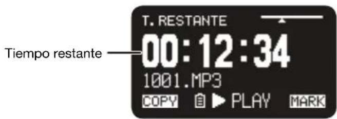 MARANTZ PMD561 - Tiempo restante - 1
