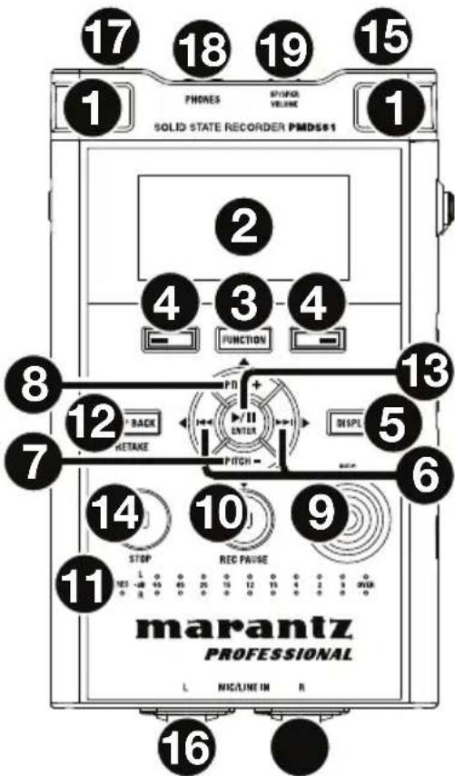 MARANTZ PMD561 - Front Panel - 1