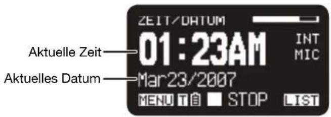 MARANTZ PMD561 - Aktuelle Uhrzeit/Datum - 1