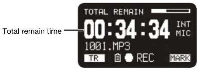 MARANTZ PMD561 - Total Remain Time - 1