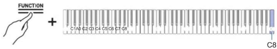 FUNCTION + C1A0 C2 C3 C4 C5 C6 C7 C8 C8