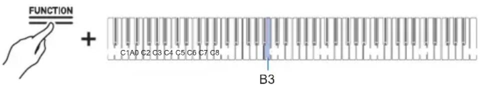 FUNCTION + C1A0 C2 C3 C4 C5 C6 C7 C8 B3