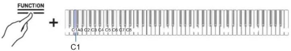 FUNCTION + C1A0 C2 C3 C4 C5 C6 C7 C8 C1