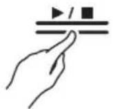 CASIO AP-300 - Touchez le bouton « ▶/■ ». - 1