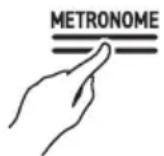 CASIO AP-300 - Touchez le bouton « METRONOME ». Le métronome démarre. - 1