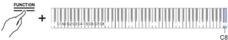 FUNCTION + C1A0 C2 C3 C4 C5 C6 C7 C8 C8