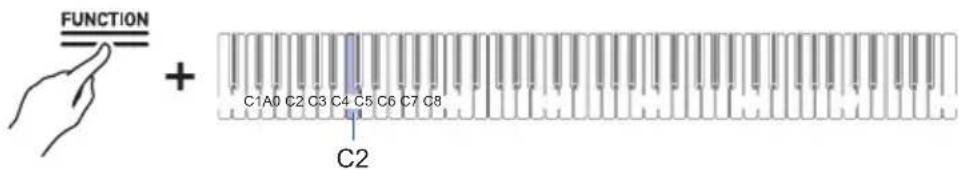 FUNCTION + C1A0 C2 C3 C4 C5 C6 C7 C8 C2