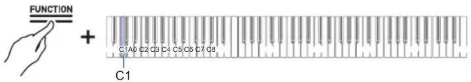FUNCTION + C1A0 C2 C3 C4 C5 C6 C7 C8 C1