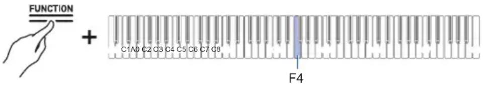 FUNCTION + C1A0 C2 C3 C4 C5 C6 C7 C8 F4