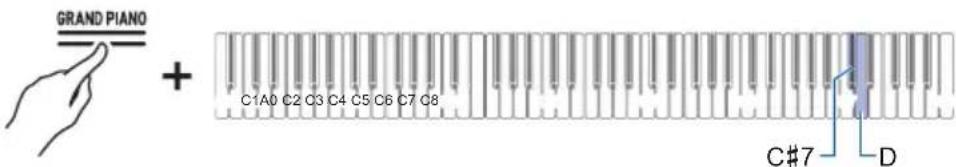 GRAND PIANO + C1A0 C2 C3 C4 C5 C6 C7 C8 C#7 D