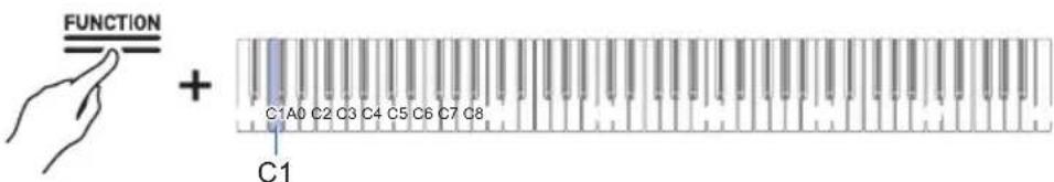 FUNCTION + C1A0 C2 C3 C4 C5 C6 C7 C8 C1