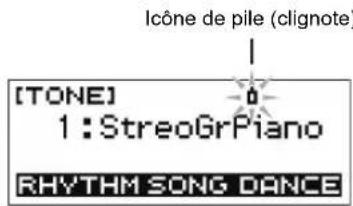 CASIO Casiotone LK-S245 - ■Indicateur de niveau des piles - 2