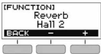 CASIO Casiotone LK-S245 - Tournez le cadran pour sélectionner le type de réverbération. - 1