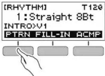 [RHYTHM] T120 1: Straight 8Bt INTROXV1 PTRN FILL-IN ACMP