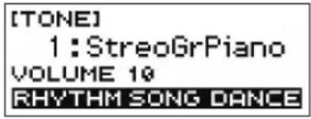 [TONE] 1:StreoGrPiano VOLUME 10 RHYTHM SONG DANCE