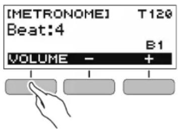 [METRONOME] T120 Beat:4 B1 VOLUME - + 1 1 1