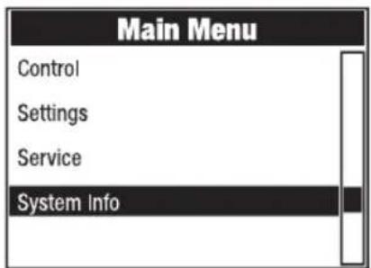 Cameo ORON H2 - INFORMAZIONI DI SISTEMA (System Info) - 1