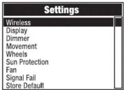 Cameo ORON H2 - SYSTEM SETTINGS (Settings) - 2