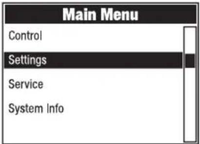 Cameo ORON H2 - SYSTEMEINSTELLUNGEN (Settings) - 1