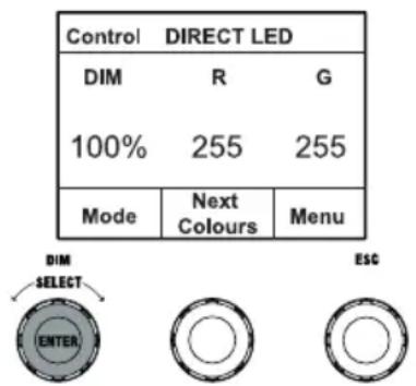 Cameo S2 IP - MODO DE FUNCIONAMIENTO INDIVIDUAL LED DIRECTO (mezcla de colores RGBW) - 1