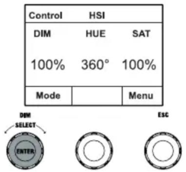 Cameo S2 IP - MODO DE FUNCIONAMIENTO INDIVIDUAL HSI (Tono - Saturación - Intensidad) - 1