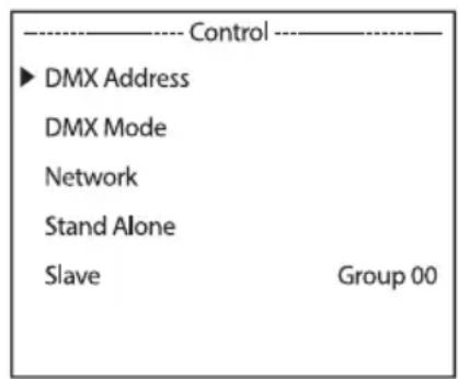Cameo OPUS X4 PROFILE - IMPOSTAZIONE DELL'INDIRIZZO DMX INIZIALE (DMX Address) - 2